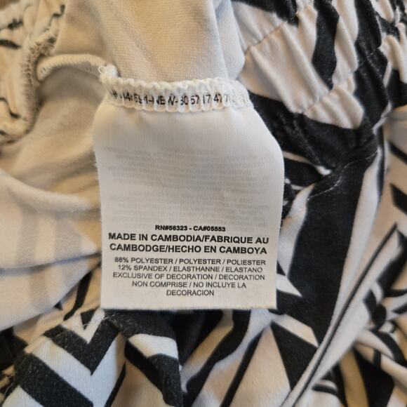 Nike Pants Womens Medium Avant Dri Fit Harem Black Abstract Zumba Dance Y2k - Picture 5 of 9